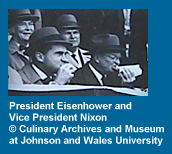 Eisenhower & Nixon eating Hot Dogs